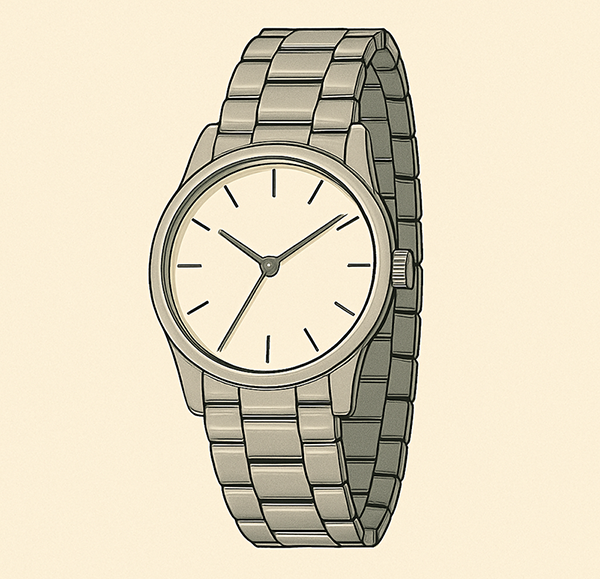 Montre Bracelet Acier Illustration